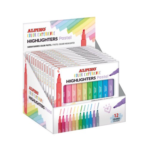 26663-ESTUCHE 6 SUBRAYADORES PASTEL COLOR EXPERIENCE ALPINO SU000012