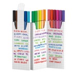 26670-ESTUCHE CARTON ZIG-ZAG ROTULADORES PUNTA FIBRA MEDIA 1MM. PEN 68 CON 18 UNIDADES COLORES SURTIDOS STABILO 6818-8