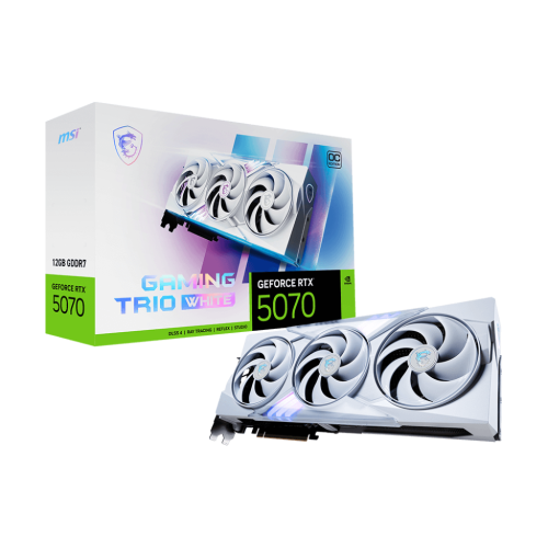 26766-MSI GAMING GeForce RTX 5070 12G TRIO OC WHITE NVIDIA 12 GB GDDR7
