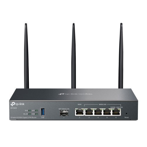 26873-TP-Link Omada ER706W router inalambrico Gigabit Ethernet Doble banda (2,4 GHz / 5 GHz) Negro