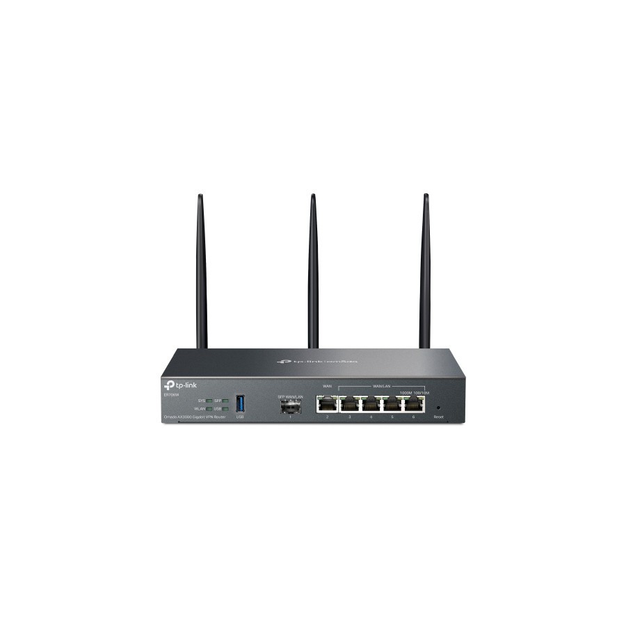 26873-TP-Link Omada ER706W router inalambrico Gigabit Ethernet Doble banda (2,4 GHz / 5 GHz) Negro