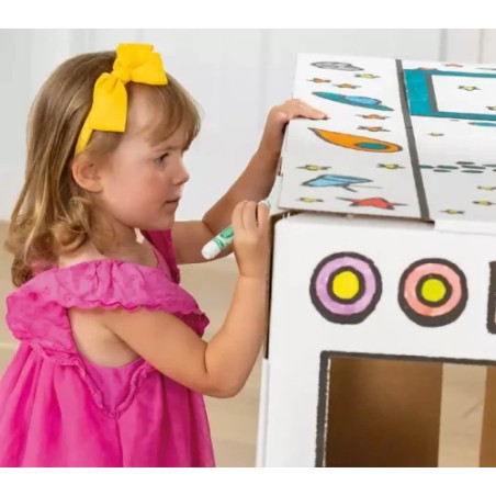 26897-CASITA DE CARTON PINTAR Y JUGAR BANKERS BOX 100130976