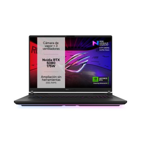 26922-ASUS ROG Strix SCAR 18 G835LW-SA017W - Ordenador Portatil Gaming de 18" WQXGA 240Hz (Intel Core Ultra 9 275HX, 64G