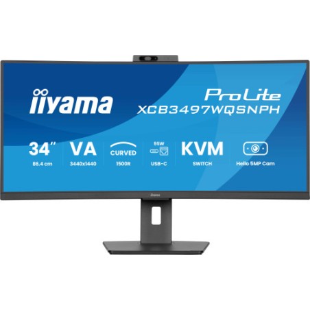 26942-MONITOR IIYAMA VA, 2H 1DP,DOCK, KVM,  95W, 5MP HELLO