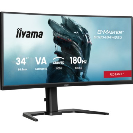 26945-MONITOR IIYAMA G-MASTER GCB3484WQSU-B1, 34", CURVATURA 1500R, 180HZ, 500CD