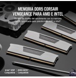 26947-MEMORIA CORSAIR DDR5 32GB 2X16GB PC6400 VENGEANCE BLANCA CMK32GX5M2B6400Z32W