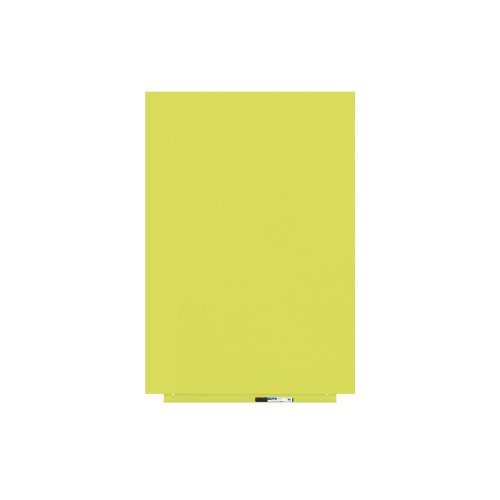 2695-PIZARRA SIN MARCO SKINWHITEBOARD COLOR AMARILLO AZUFRE ESCALA DE AMARILLOS. MEDIDA 100X150CM MAGNETICA MODULAR ROCA