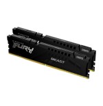 26966-MEMORIA KINGSTON FURY BEAST BLACK DDR5 32GB KIT2 5600MHZ  CL40 KF556C40BBK2-32
