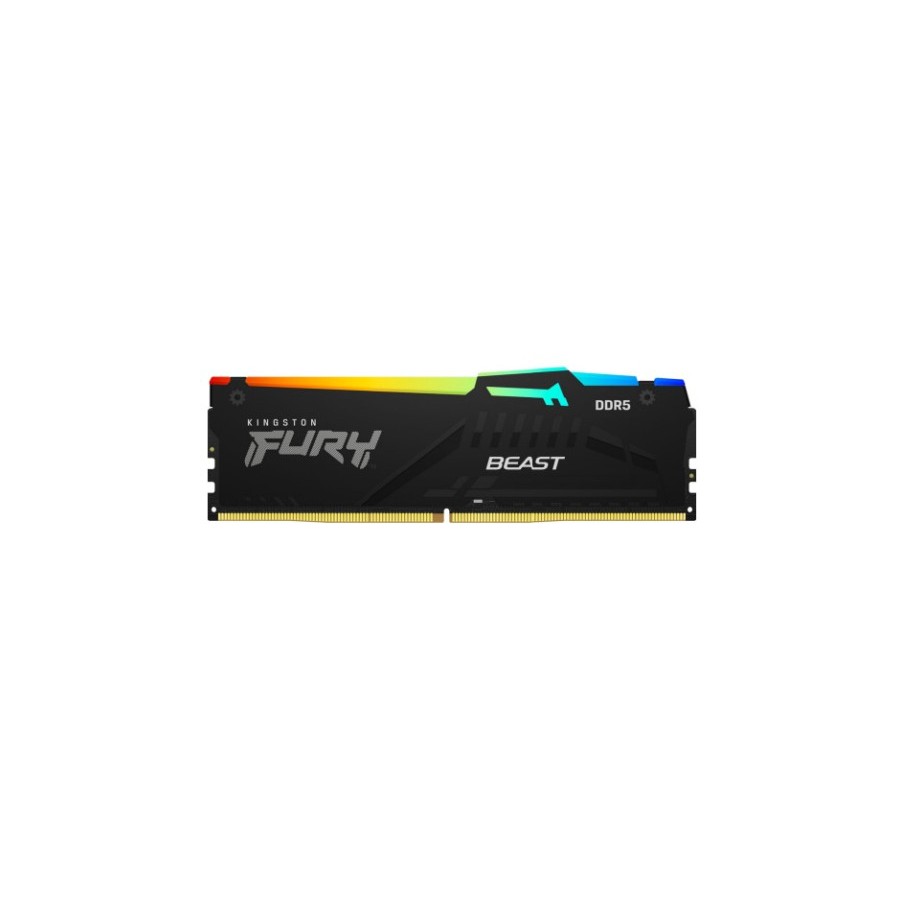 26974-MEMORIA KINGSTON FURY BEAST RGB DDR5 8GB 5200MT/S  CL40  KF5