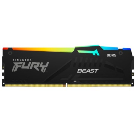 26974-MEMORIA KINGSTON FURY BEAST RGB DDR5 8GB 5200MT/S  CL40  KF5