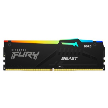 26975-MEMORIA KINGSTON FURY BEAST RGB DDR5 16GB 5200MHZ  CL40  KF5
