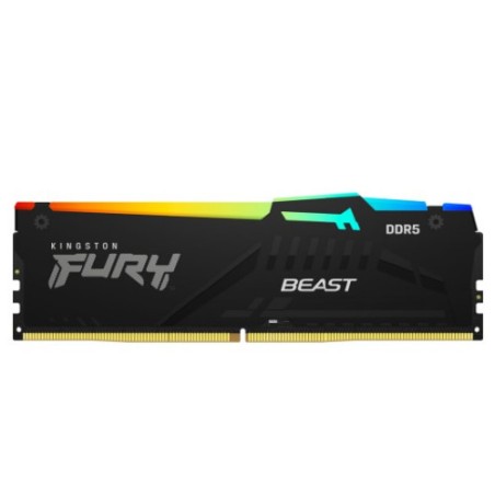 26978-MEMORIA KINGSTON FURY BEAST RGB DDR5 32GB 5200MT/S  CL40  KF