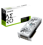 27001-GIGABYTE GeForce RTX 5070 AERO OC 12G Tarjeta Grafica - 12GB GDDR7, 192 bits, PCI-E 5.0, XXXX MHz Core Clock, 3 x