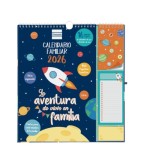 27010-CALENDARIO 16 MESES SEPTIEMBRE 2025-DICIEMBRE 2026 PLUS 340X380 MES VISTA FAMILIAR+ FINOCAM 540220126