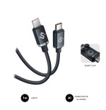 27026-SUBBLIM CABLE OPTIMUS 60W C-C 1m BLACK