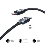 27027-SUBBLIM CABLE OPTIMUS 60W C-C 1m BLACK