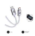 27032-SUBBLIM CABLE OPTIMUS 60W C-C 2m WHITE