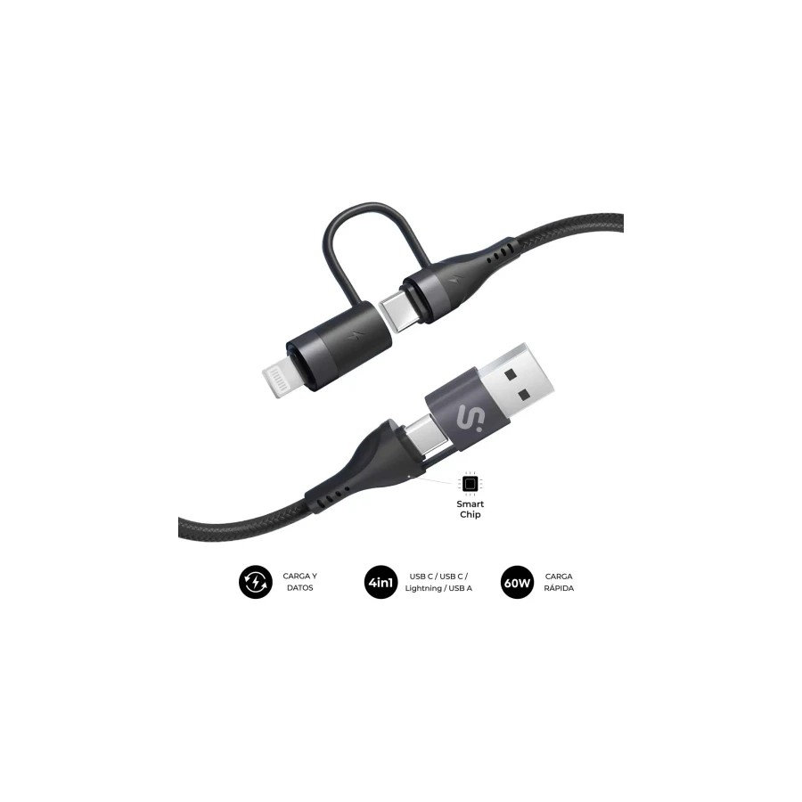 27091-SUBBLIM CABLE TOP 4IN1 60W C-C-L-A 1,2M