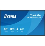 27102-IIYAMA MONITOR 98" 3840x2160, UHD VA DLED  500cd/m, HORIZ Y VERT, MM 2x 10W, 2x HDMIx 1x USB-C, USB 2.0 x2, WiFi,