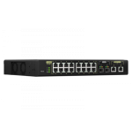 27125-QNAP QSW-M2116P-2T2S switch Gestionado L2 Energia sobre Ethernet (PoE) Negro