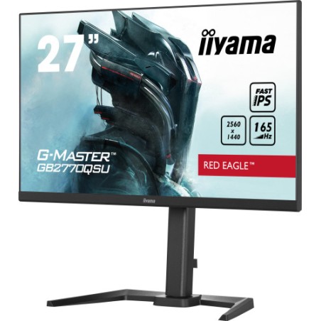 27133-(D) MONITOR IIYAMA 27" GAMING G-MASTER GB2770QSU-B5, WQHD, 165HZ, 0,5MS, HDMI, USB, DISPLAYPORT, ALT, REG ALT, PIV
