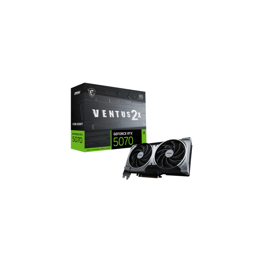 27195-MSI GeForce RTX 5070 12G VENTUS 2X OC NVIDIA 12 GB GDDR7