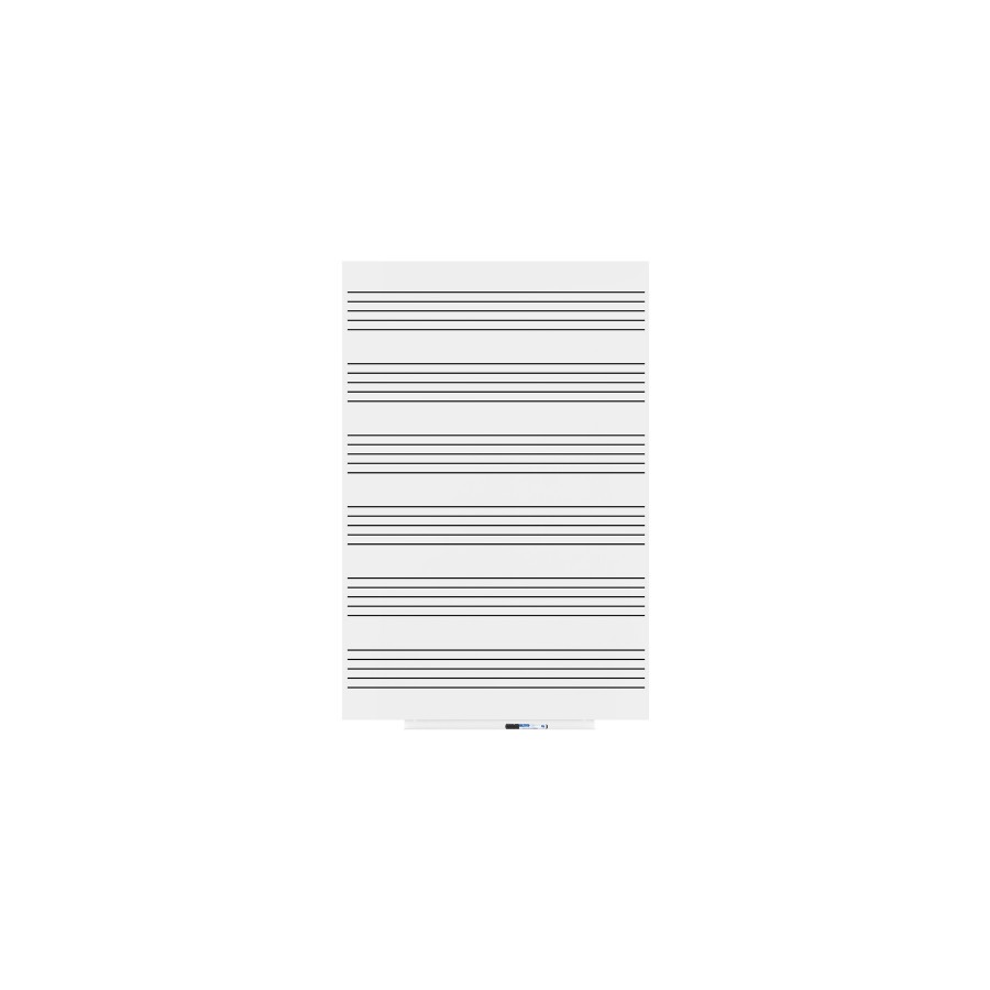 2722-PIZARRA SKINMUSIC 100X150CM LACADA BLANCO PENTAGRAMA ROCADA 6421RM