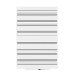 2722-PIZARRA SKINMUSIC 100X150CM LACADA BLANCO PENTAGRAMA ROCADA 6421RM