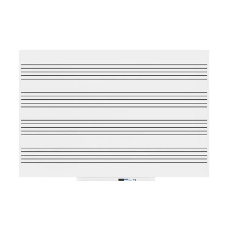 2723-PIZARRA SKINMUSIC 100X150CM LACADA BLANCO PENTAGRAMA HORIZONTAL ROCADA 6421RMH