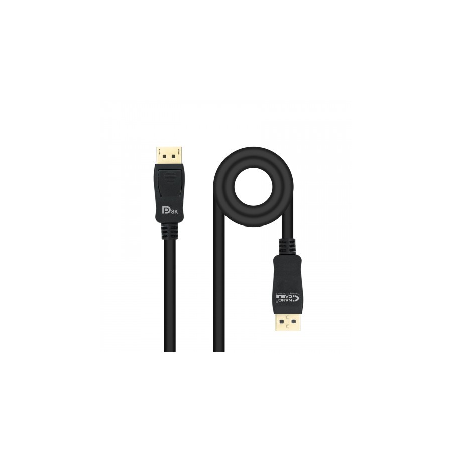 27253-Nanocable 10.15.2502 cable DisplayPort 2 m Negro