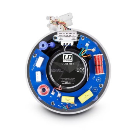 27319-LD SYSTEMS INTEGRATION SERIE CONTRACTOR (LDCFL52100V) 5.25" FRAMELESS 2-WAY IN-WALL SPEAKER100 V WARRANTY 2 YEARS