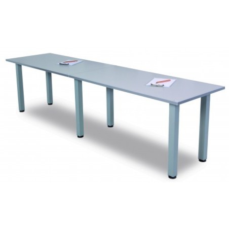 2742-MESA MODULAR RECTANGULAR COLOR GRIS 140X70CM ROCADA 7502N