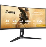 27429-MONITOR IIYAMA G-MASTER GCB3486WQSCP-B1, 34", 1500R,  240HZ, USB-C (95W), KVM, LAN, 500CD