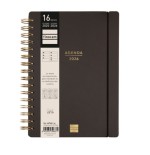 27509-AGENDA 16 MESES SEPTIEMBRE 2025-DICIEMBRE 2026 HAIKU E10-155X212 SEMANA VISTA HORIZONTAL NEGRO+ FINOCAM 627400126