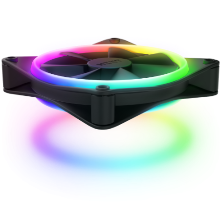 27564-NZXT F120 RGB DUO Triple Pack Carcasa del ordenador Ventilador 12 cm Negro 3 pieza(s)