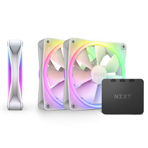 27565-NZXT F120 RGB DUO Triple Pack Carcasa del ordenador Ventilador 12 cm Blanco 3 pieza(s)
