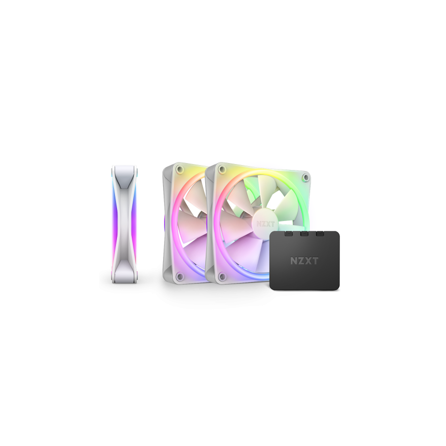 27565-NZXT F120 RGB DUO Triple Pack Carcasa del ordenador Ventilador 12 cm Blanco 3 pieza(s)