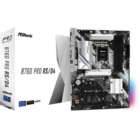 27584-Asrock B760 Pro RS/D4 Intel B760 LGA 1700 ATX