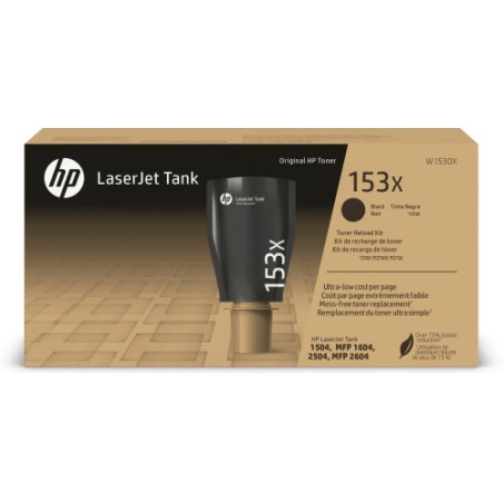 27586-HP Kit de recarga de toner Original 153X LaserJet Tank negro