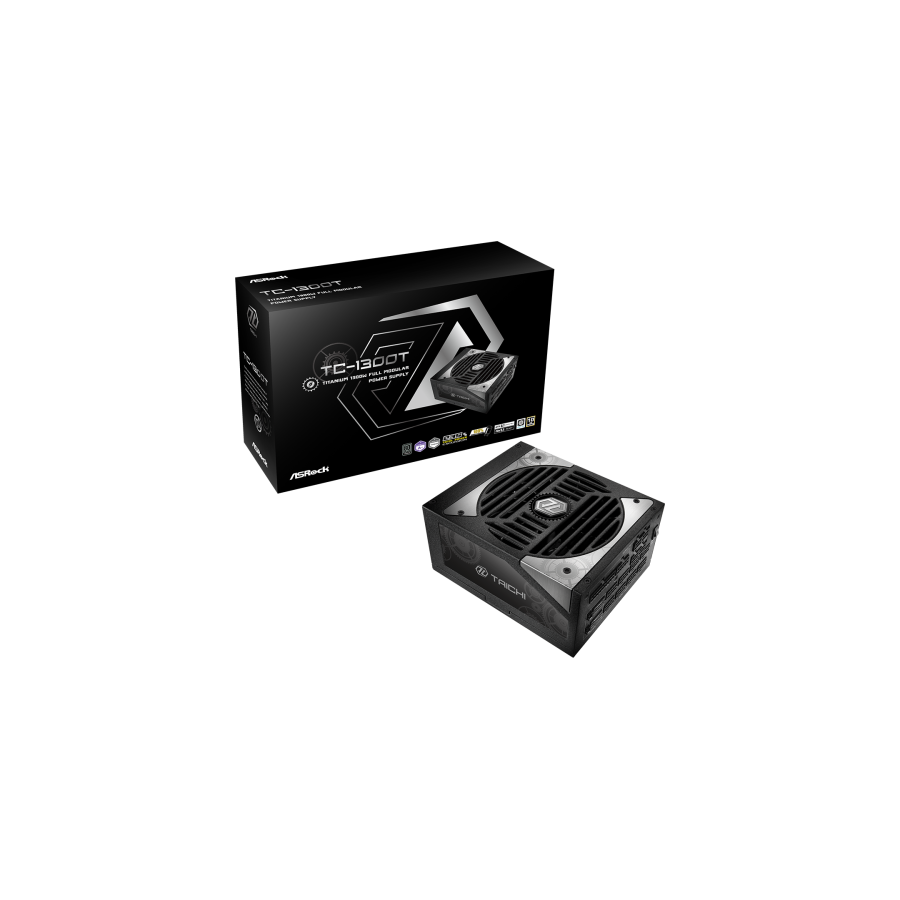 27627-Asrock Taichi TC-1300T unidad de fuente de alimentacion 1300 W 20+4 pin ATX ATX Negro