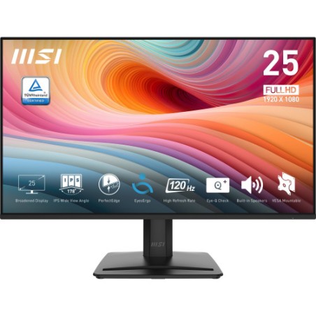 27631-MSI PRO MP251 E2 pantalla para PC 62,2 cm (24.5") 1920 x 1080 Pixeles Full HD LED Negro