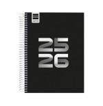27645-AGENDA ESCOLAR 2025-2026 COOL 4o 155X212 1DIA PAGINA NEGRO+ FINOCAM 645060326