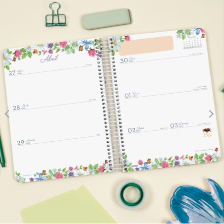 27650-AGENDA 16 MESES SEPTIEMBRE 2025-DICIEMBRE 2026 CLOE E10-155X212 SEMANA VISTA HORIZONTAL VERDE+ FINOCAM 627100326