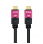 27723-Nanocable 10.15.3720 cable HDMI 20 m HDMI tipo A (Estandar) Negro, Rosa