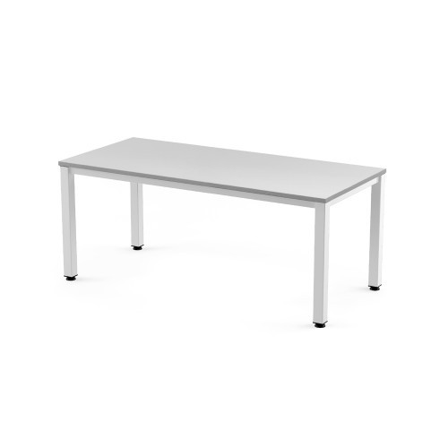 2775-MESA DE OFICINA SERIE EXECUTIVE 180X80 BLANCO/ GRIS ROCADA 2003AM02