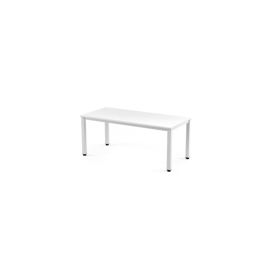 2776-MESA DE OFICINA SERIE EXECUTIVE 180X80 BLANCO/BLANCO ROCADA 2003AM04