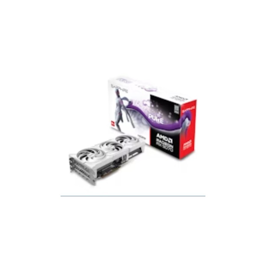 27806-VGA SAPPHIRE PURE RX 9070 GAMING OC,AMD,RX9070,16GB,GDDR6,256BIT,2HDMI+2DP (3 VENTILADORES)