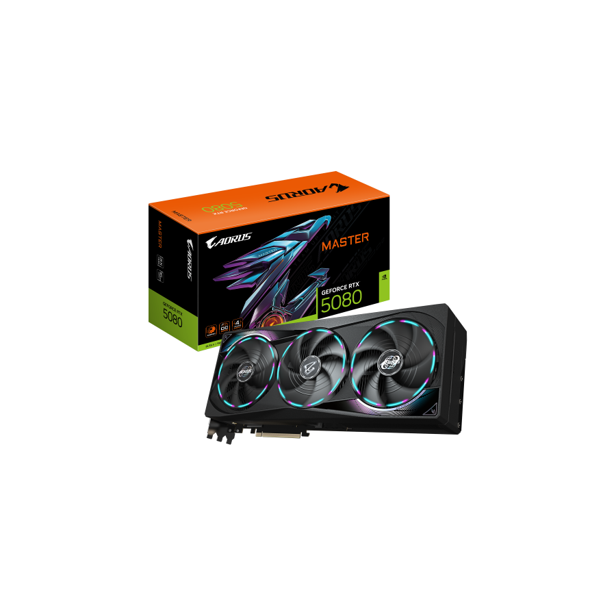 27815-GIGABYTE GeForce RTX 5080 GAMING OC 16G Tarjeta Grafica - 16GB GDDR7, 256 bits, PCI-E 5.0, 2805MHz Core Clock, 3 x