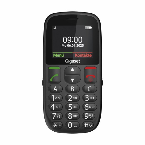 27847-Gigaset GL395 5,59 cm (2.2") 90 g Negro Telefono para personas mayores