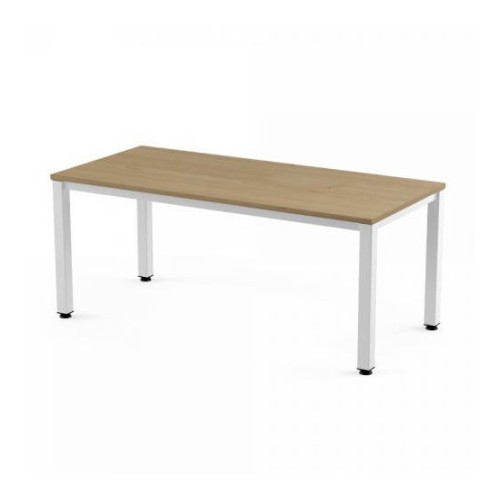 2785-MESA DE OFICINA SERIE EXECUTIVE 200X80 BLANCO/ ROBLE ROCADA 2004AM08